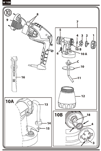 Instrucciones de colocación de los recambios