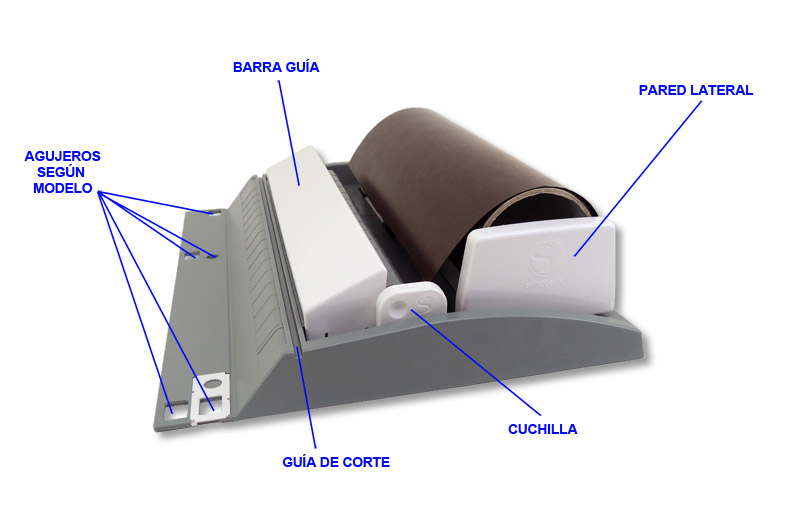 Portarrollos para Plotters Silhouette - Detalles